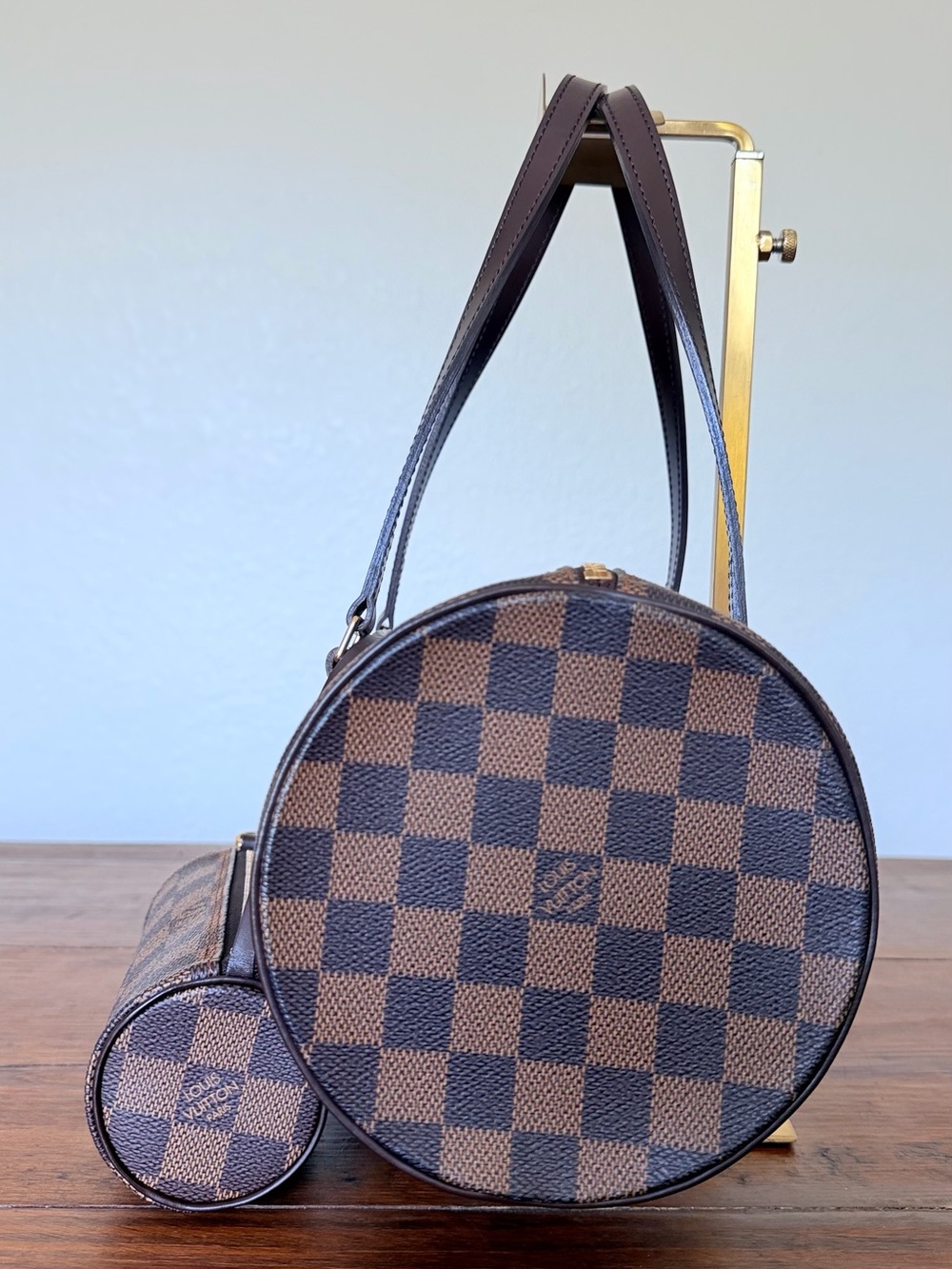 Louis Vuitton Damier Ebene Papillon 30 with Mini Pouch - Picture 4 of 13